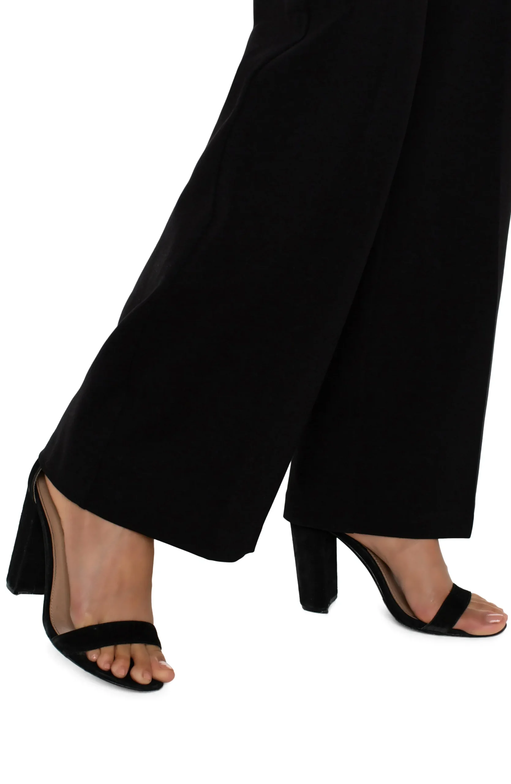 Trousers|Wide-Leg-Liverpool Los Angeles KELSEY WIDE LEG TROUSER Black