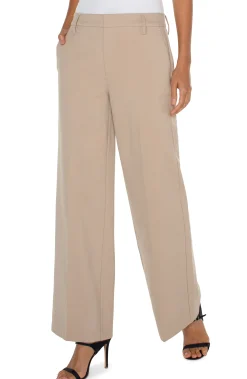 Trousers|Wide-Leg-Liverpool Los Angeles KELSEY WIDE LEG TROUSER Biscuittan