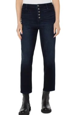 Jeans|Straight-Liverpool Los Angeles KENNEDY CROP HI-RISE WITH EXPOSED BUTTON FLY Piedmont
