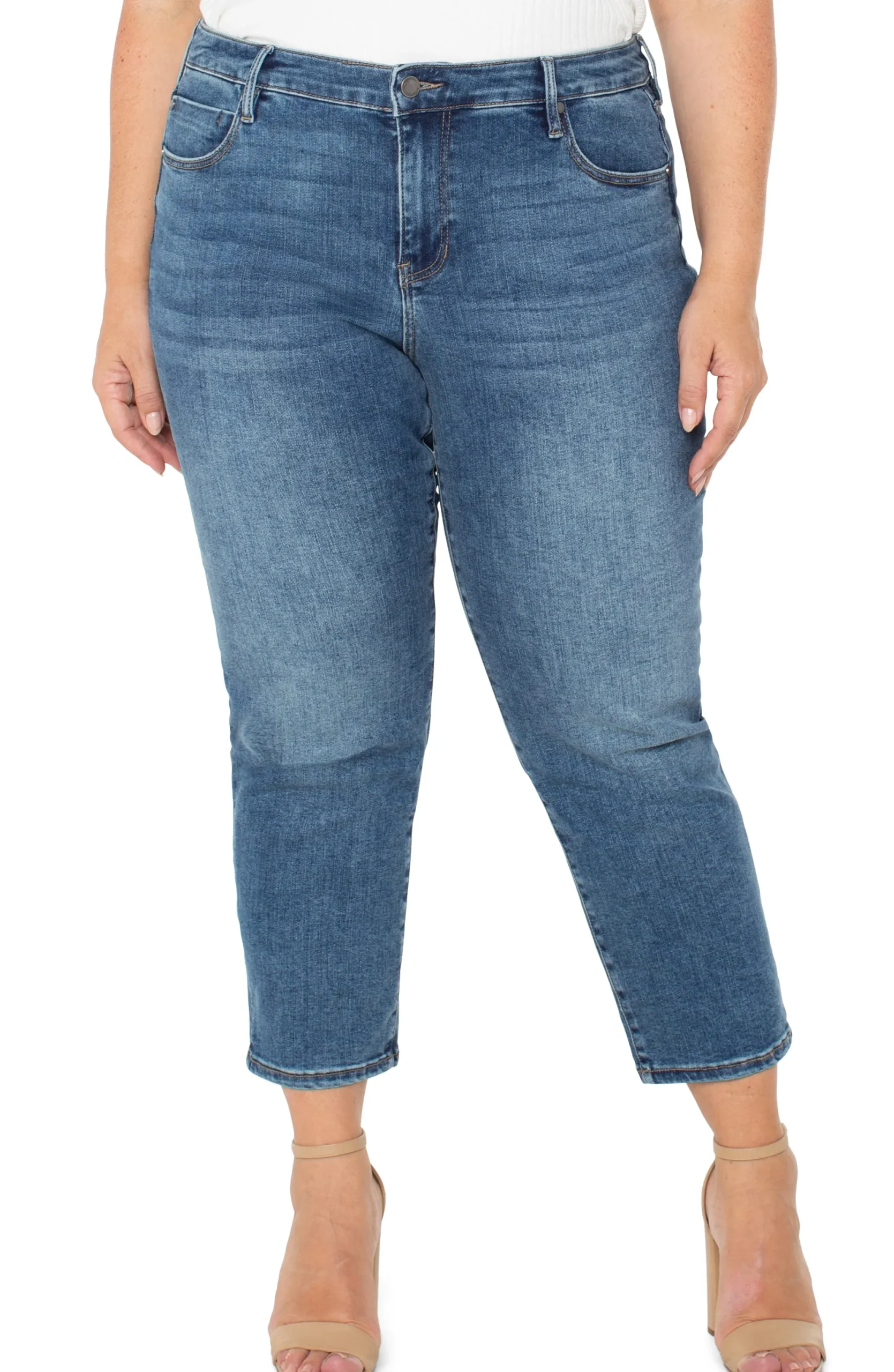 Jeans-Liverpool Los Angeles KENNEDY CROP STRAIGHT Mcallaster