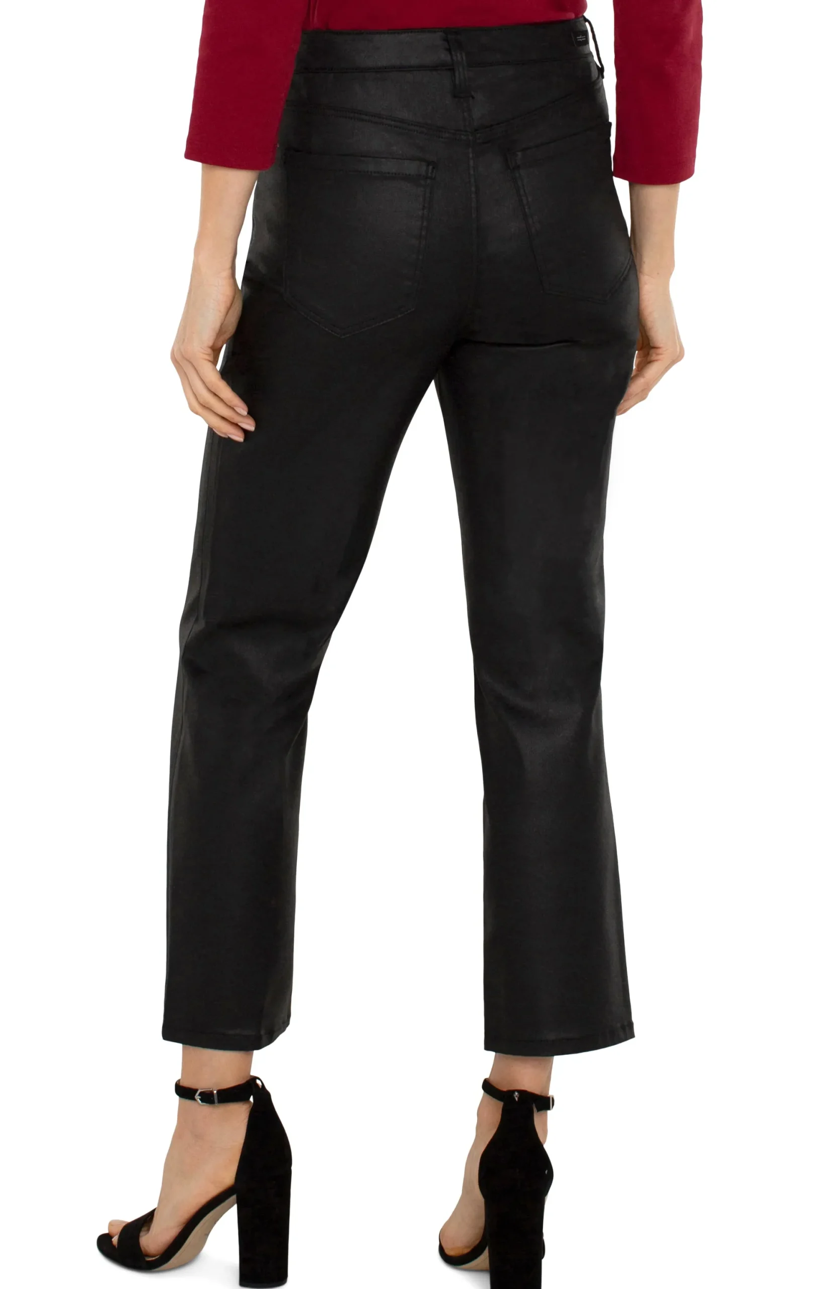Jeans|Straight-Liverpool Los Angeles KENNEDY HI-RISE CROP STRAIGHT ECO Coatedblack