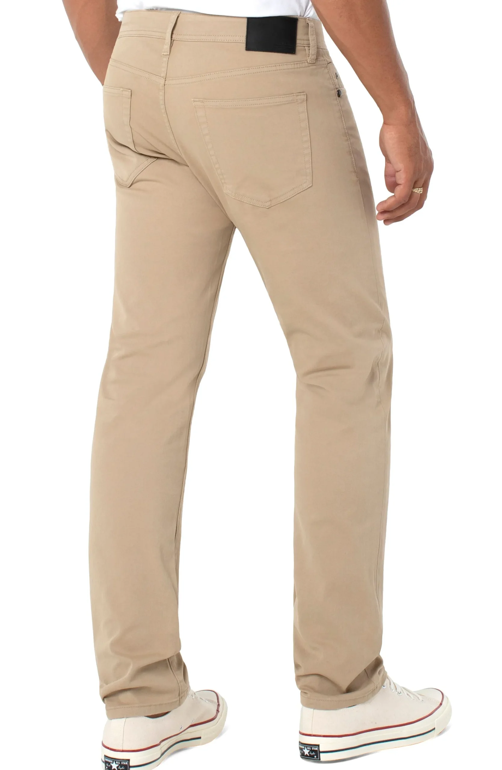 Colored Twills|Color Denim-Liverpool Los Angeles KINGSTON MODERN STRAIGHT PEACHED COLORED TWILL Khaki