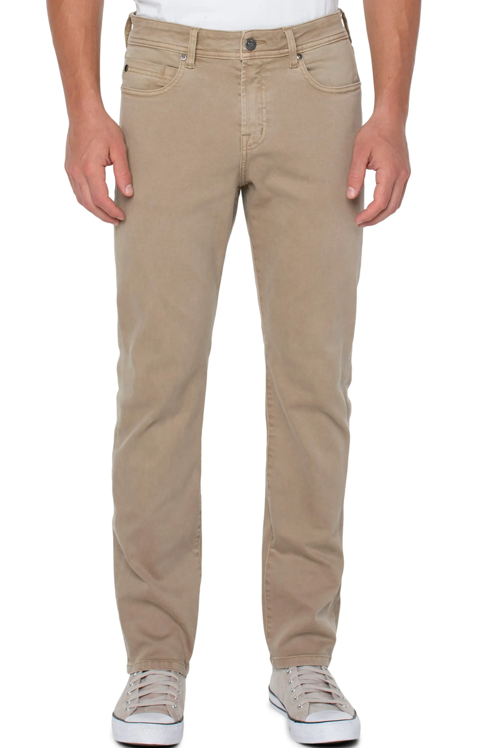 Color Denim|Modern Straight-Liverpool Los Angeles KINGSTON MODERN STRAIGHT COLORED DENIM Wheat