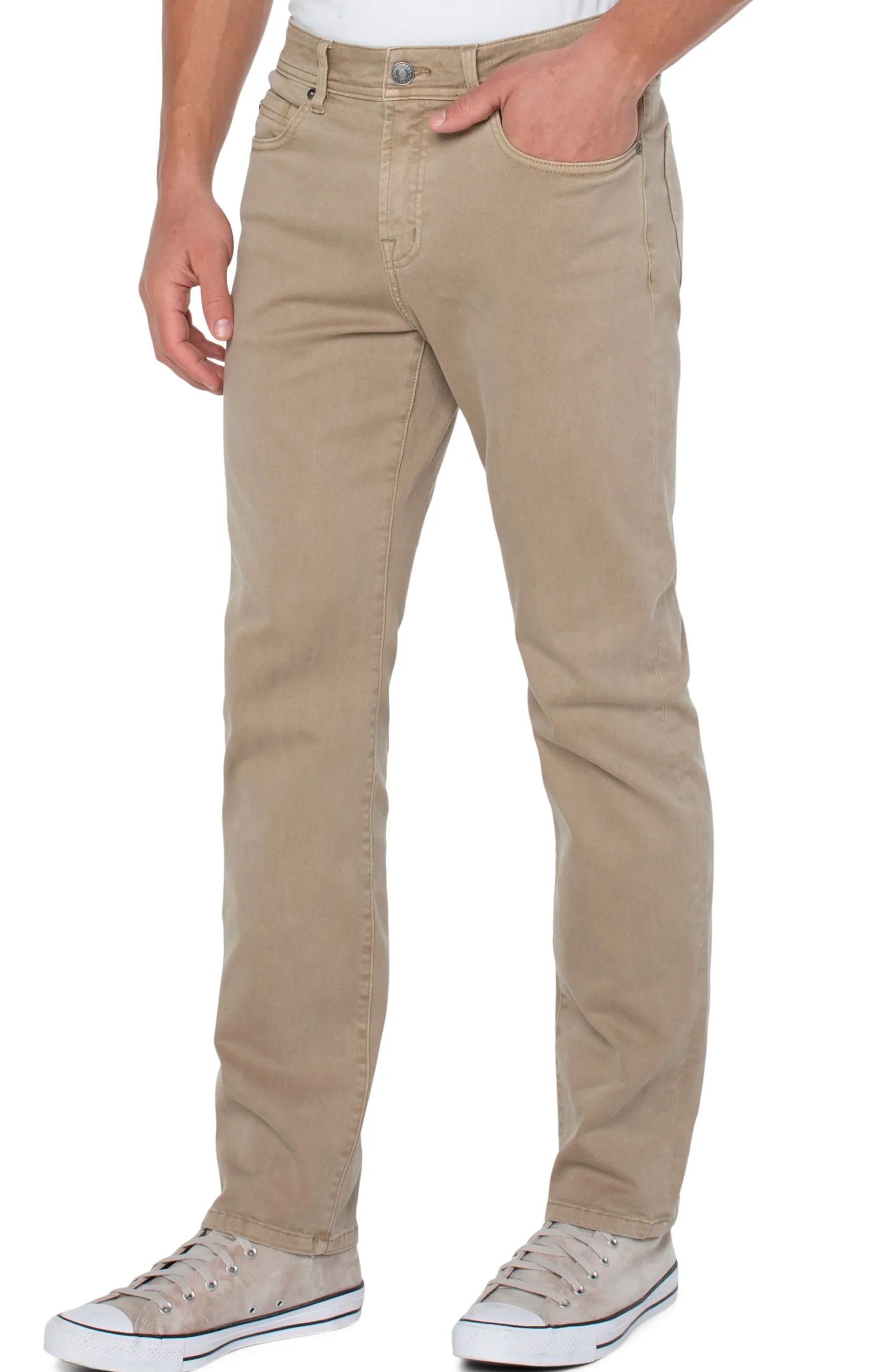 Color Denim|Modern Straight-Liverpool Los Angeles KINGSTON MODERN STRAIGHT COLORED DENIM Wheat
