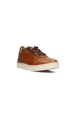 Sneakers-Liverpool Los Angeles LAUNCH TEXTURED LEATHER SNEAKER Cognac