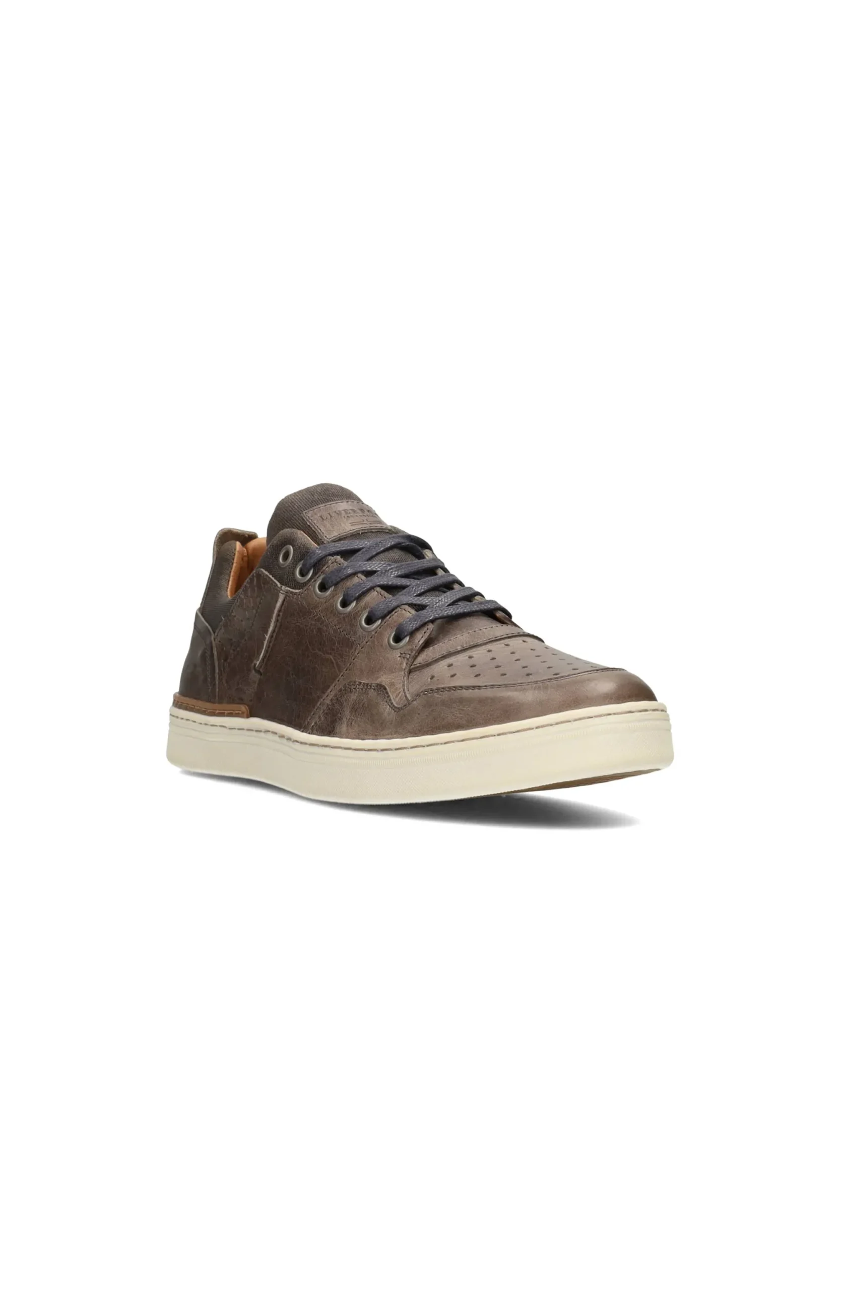 Sneakers-Liverpool Los Angeles LAUNCH TEXTURED LEATHER SNEAKER Grey