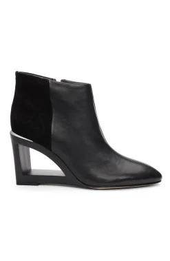 Boots|Wedges & Espadrilles-Liverpool Los Angeles LAX BOOTIE WITH CHOP OUT WEDGE Black