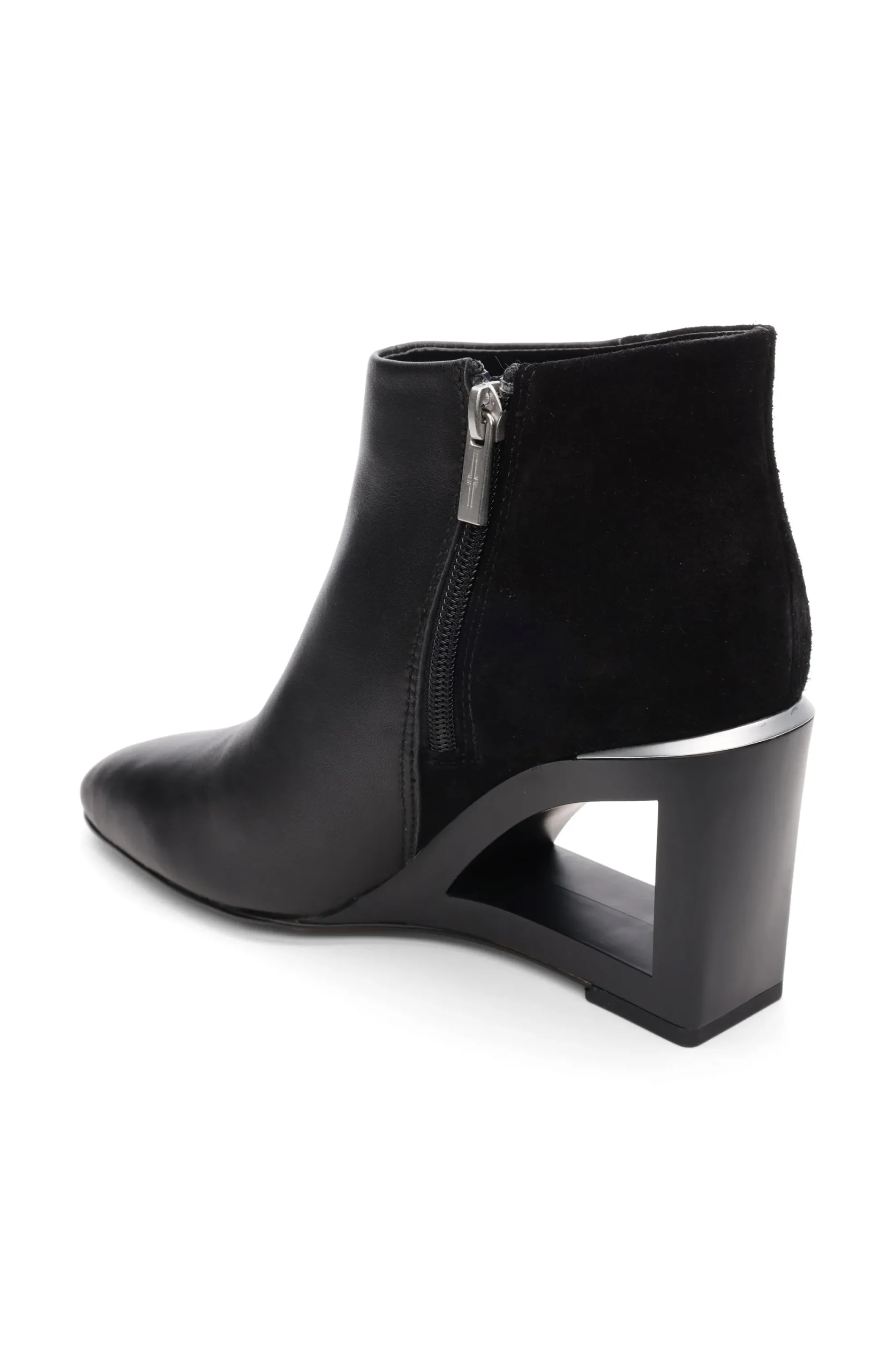 Boots|Wedges & Espadrilles-Liverpool Los Angeles LAX BOOTIE WITH CHOP OUT WEDGE Black