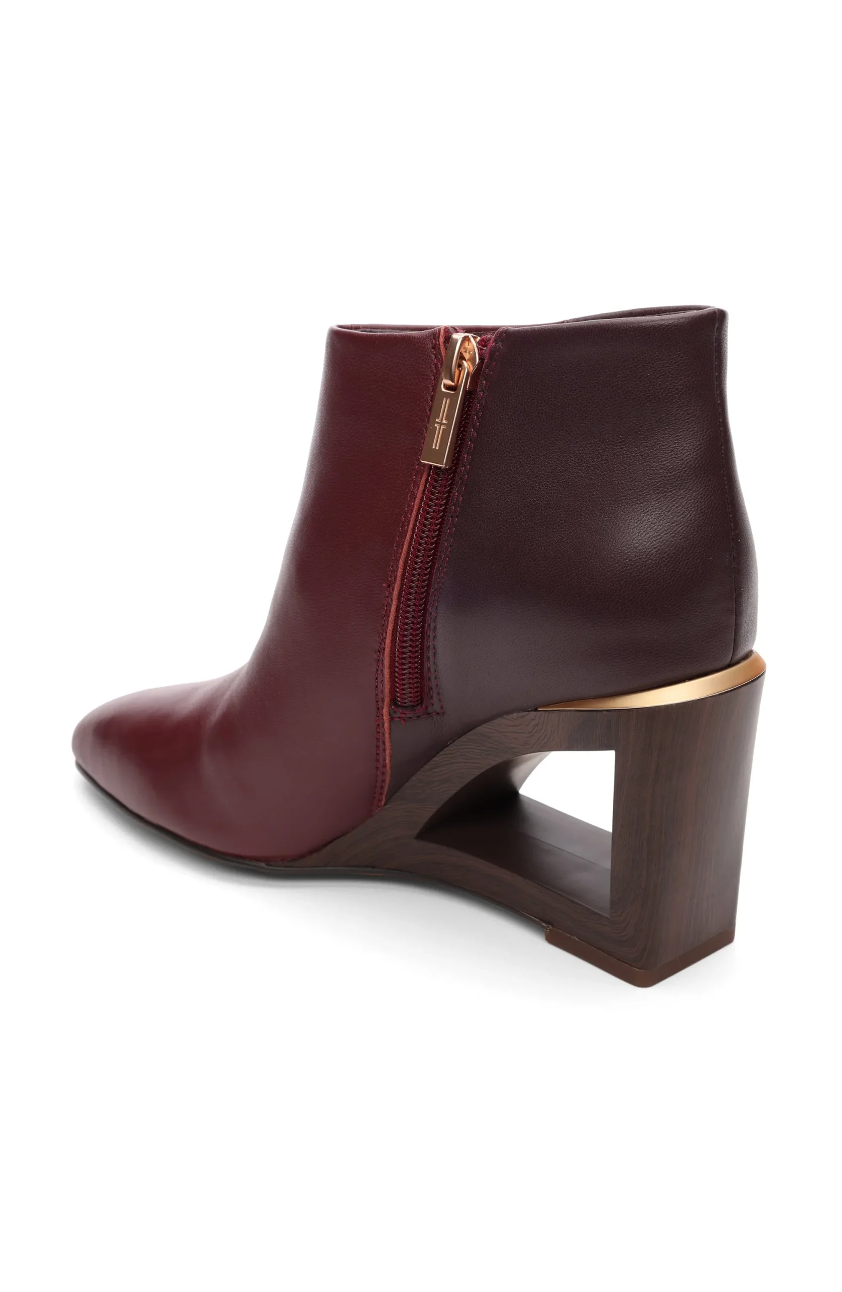 Boots|Wedges & Espadrilles-Liverpool Los Angeles LAX BOOTIE WITH CHOP OUT WEDGE Bordeaux