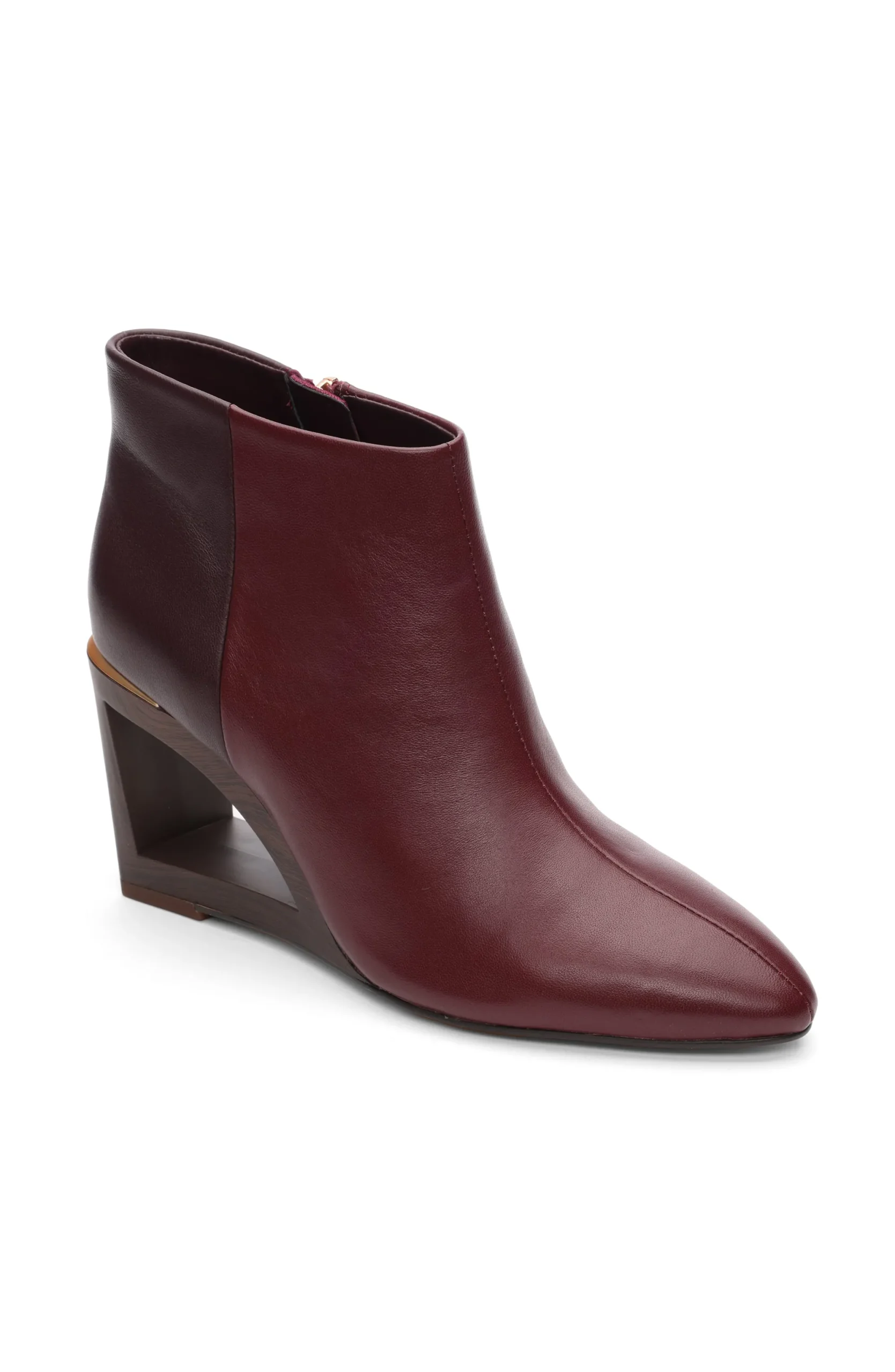 Boots|Wedges & Espadrilles-Liverpool Los Angeles LAX BOOTIE WITH CHOP OUT WEDGE Bordeaux