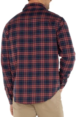 Shirts-Liverpool Los Angeles LONG SLEEVE BUTTON UP SHIRT Navyredmulti