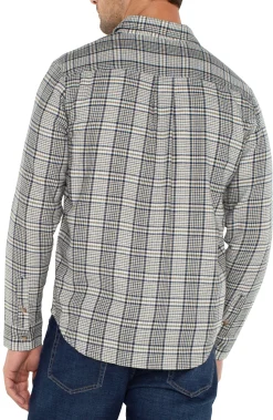 Shirts-Liverpool Los Angeles LONG SLEEVE BUTTON UP SHIRT Ivorynavyolive