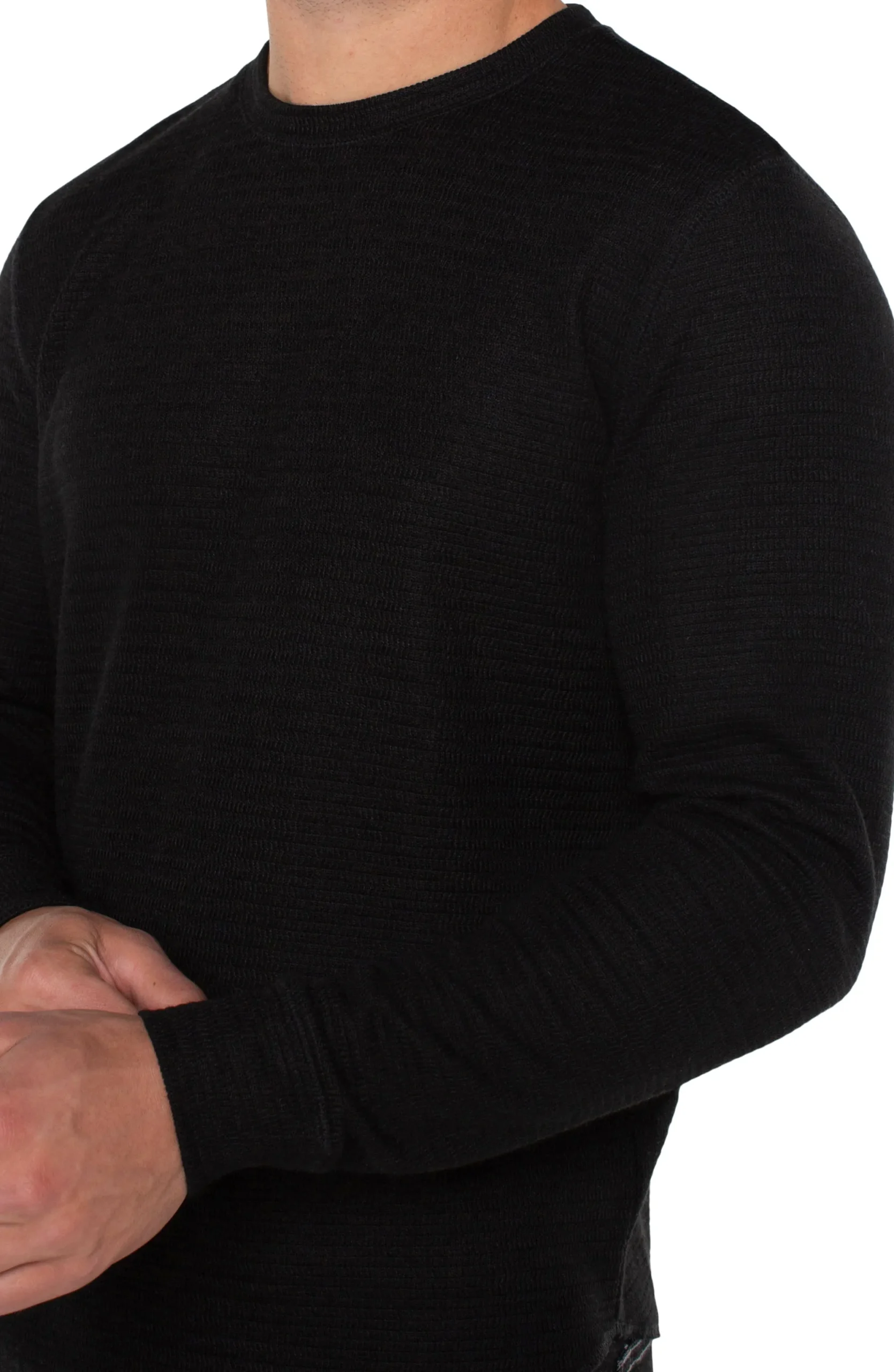 Shirts-Liverpool Los Angeles LONG SLEEVE CREW NECK Black