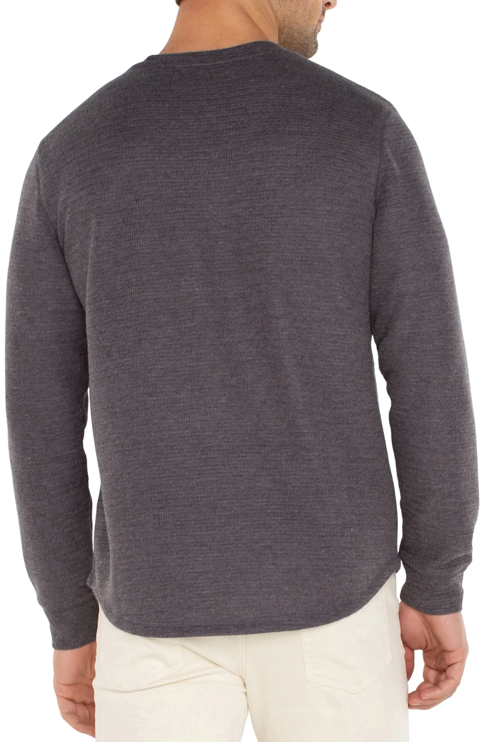 Shirts-Liverpool Los Angeles LONG SLEEVE CREW NECK Grey