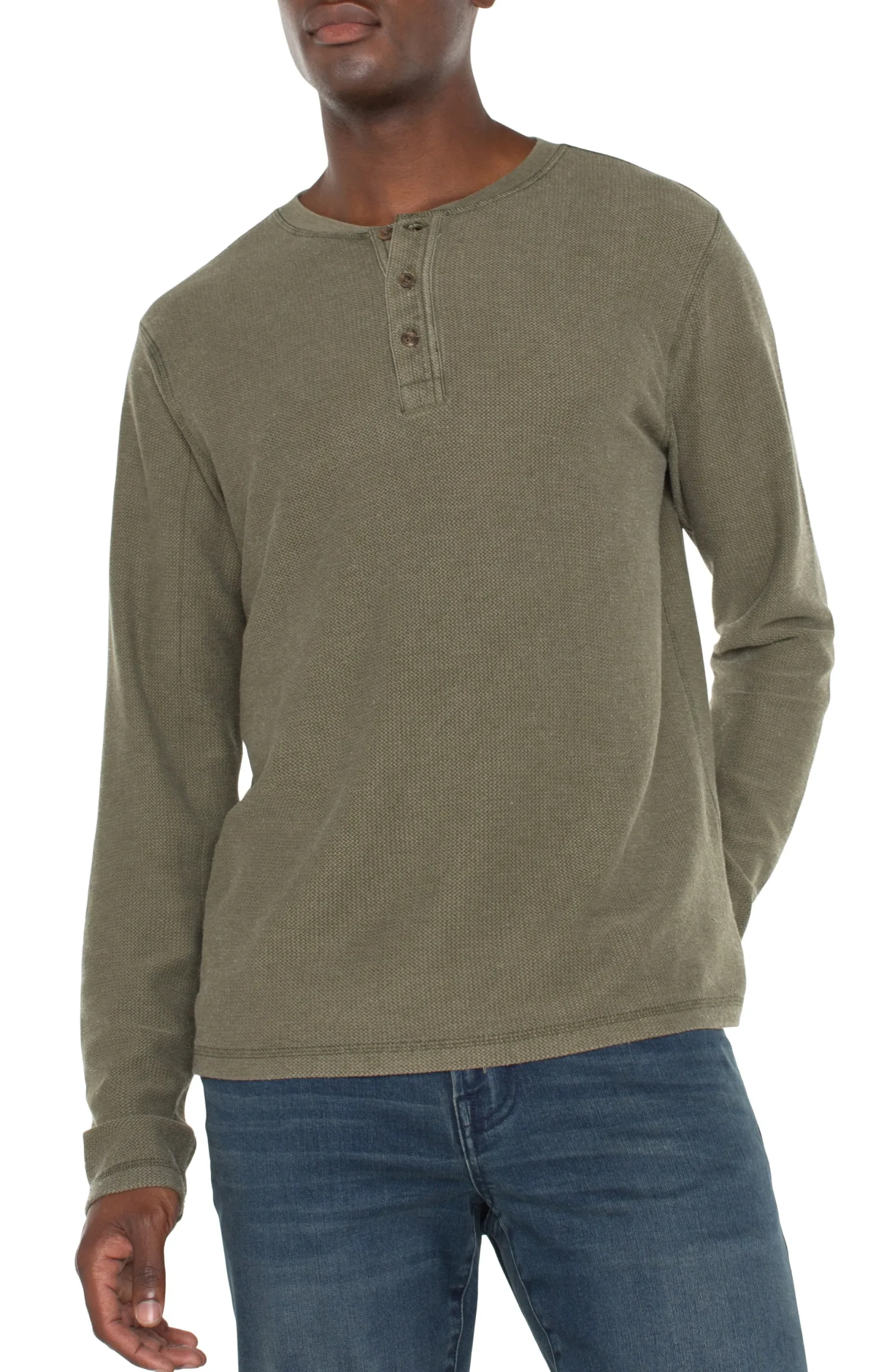 Shirts-Liverpool Los Angeles LONG SLEEVE HENLEY Seaturtle