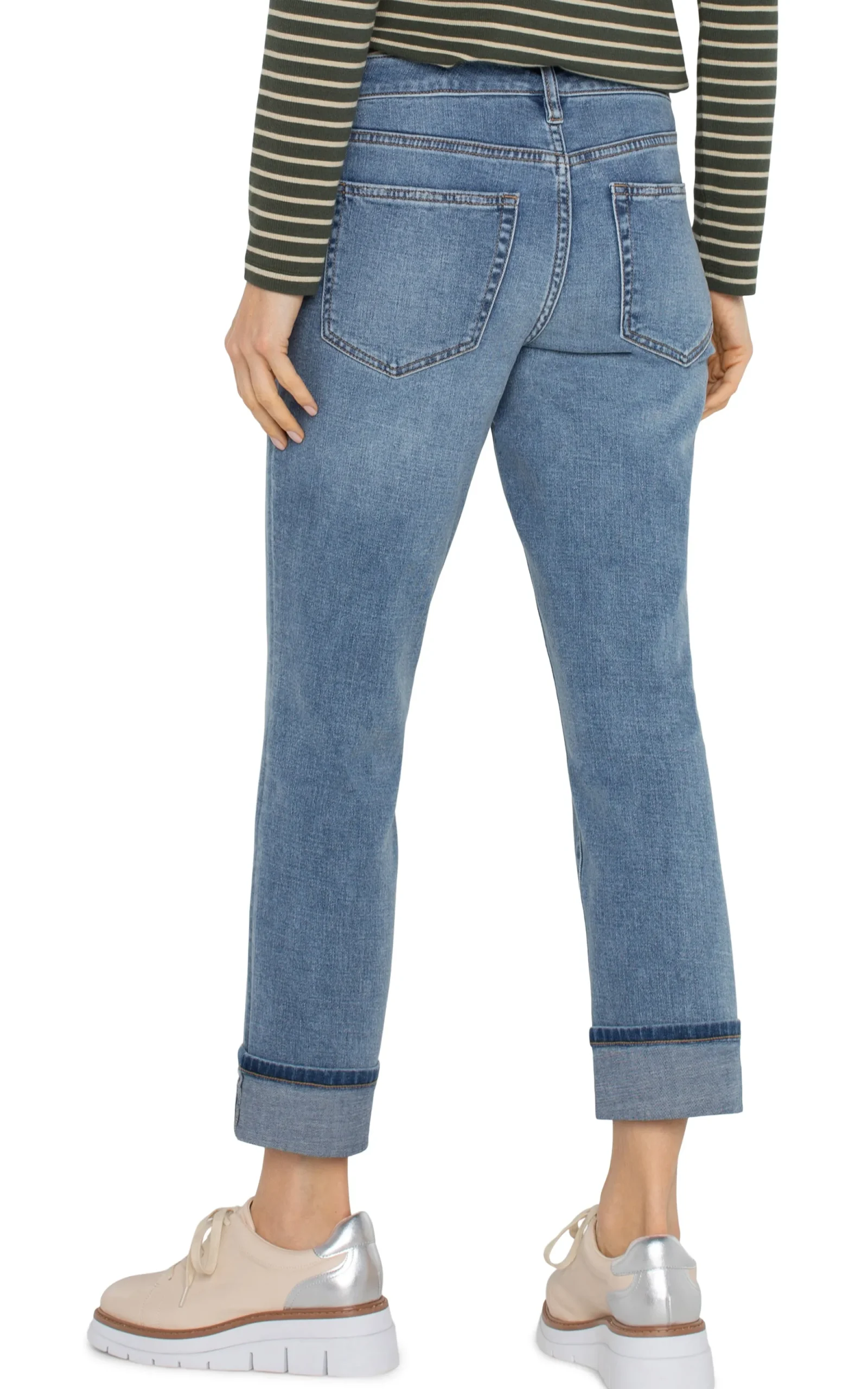 Jeans|Boyfriend & Girlfriend-Liverpool Los Angeles MARLEY GIRLFRIEND CUFFED Vineland