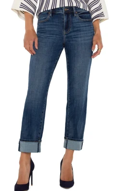 Jeans|Boyfriend & Girlfriend-Liverpool Los Angeles MARLEY GIRLFRIEND CUFFED ECO Rushland