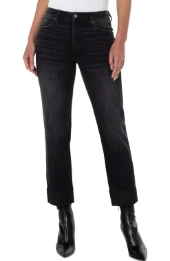 Jeans-Liverpool Los Angeles MARLEY GIRLFRIEND WITH RAW CUT CUFF ECO Herington