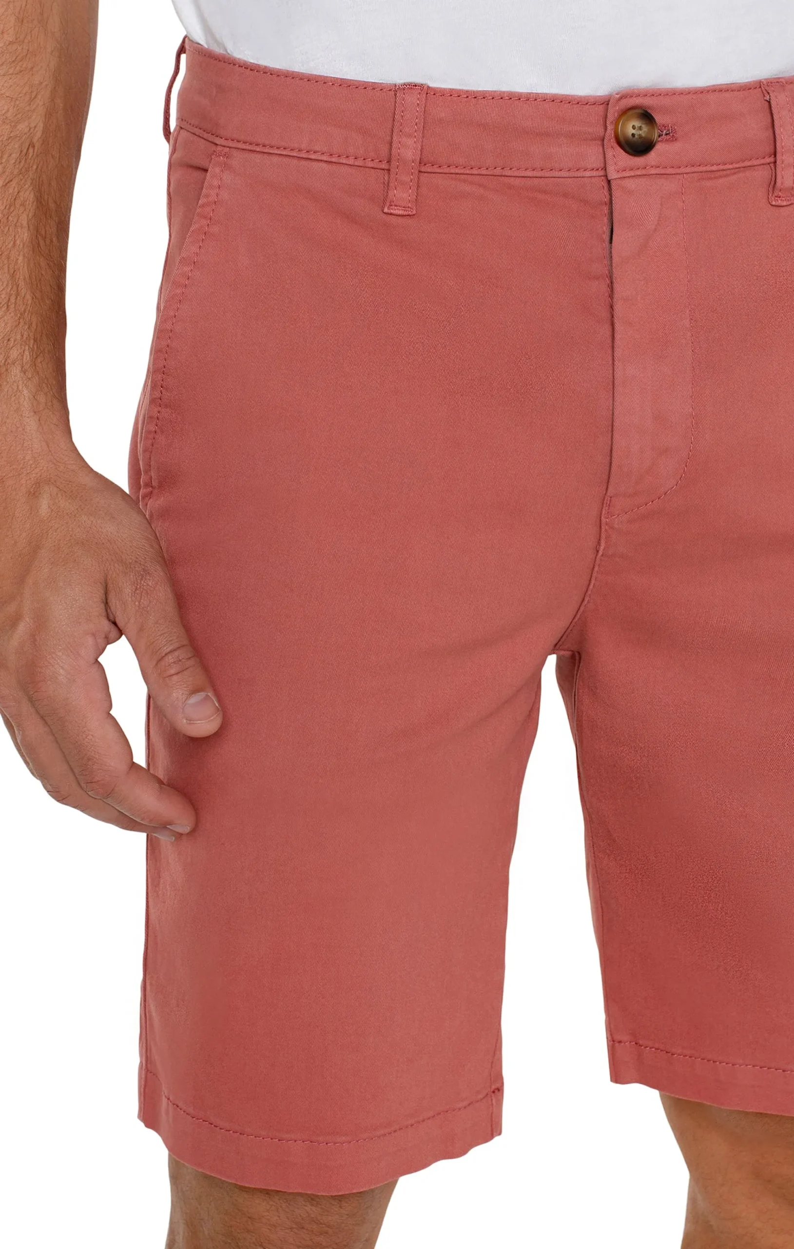 Shorts-Liverpool Los Angeles MODERN FIT TWILL SHORT Nantucketred