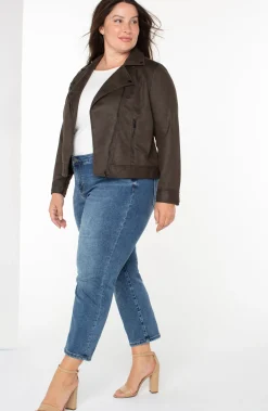 Jackets-Liverpool Los Angeles MOTO JACKET Blackolive