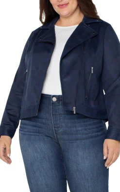Jackets-Liverpool Los Angeles MOTO JACKET Mysticnavy
