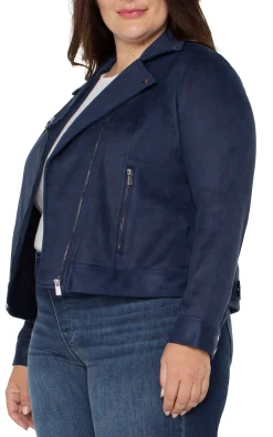 Jackets-Liverpool Los Angeles MOTO JACKET Mysticnavy