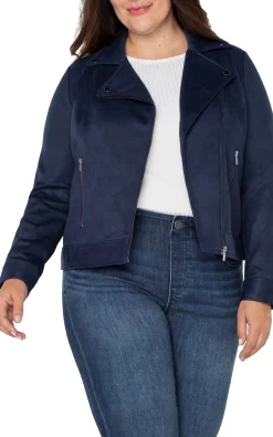 Jackets-Liverpool Los Angeles MOTO JACKET Mysticnavy