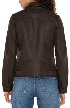 Jackets-Liverpool Los Angeles MOTO JACKET Blackolive