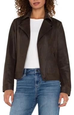Jackets-Liverpool Los Angeles MOTO JACKET Blackolive