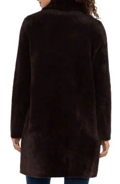 Coatigans-Liverpool Los Angeles OPEN FRONT COATIGAN SWEATER Mink