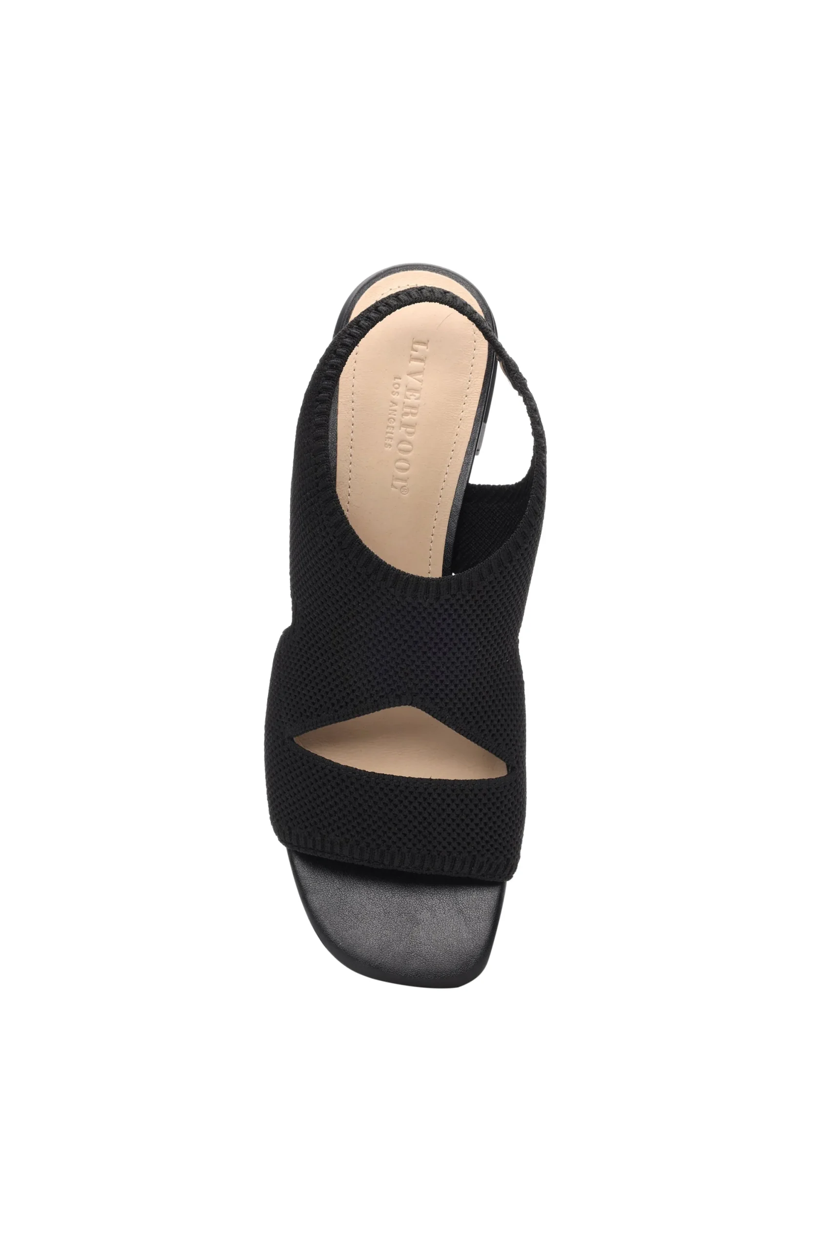 Sandals-Liverpool Los Angeles PACIFIC SLIP ON SANDAL WITH MINI BLOCK HEEL Black