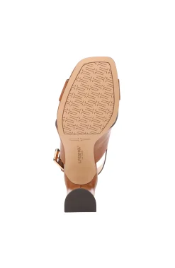 Heels-Liverpool Los Angeles PARAMOUNT CROSS STRAP HEEL Luggage