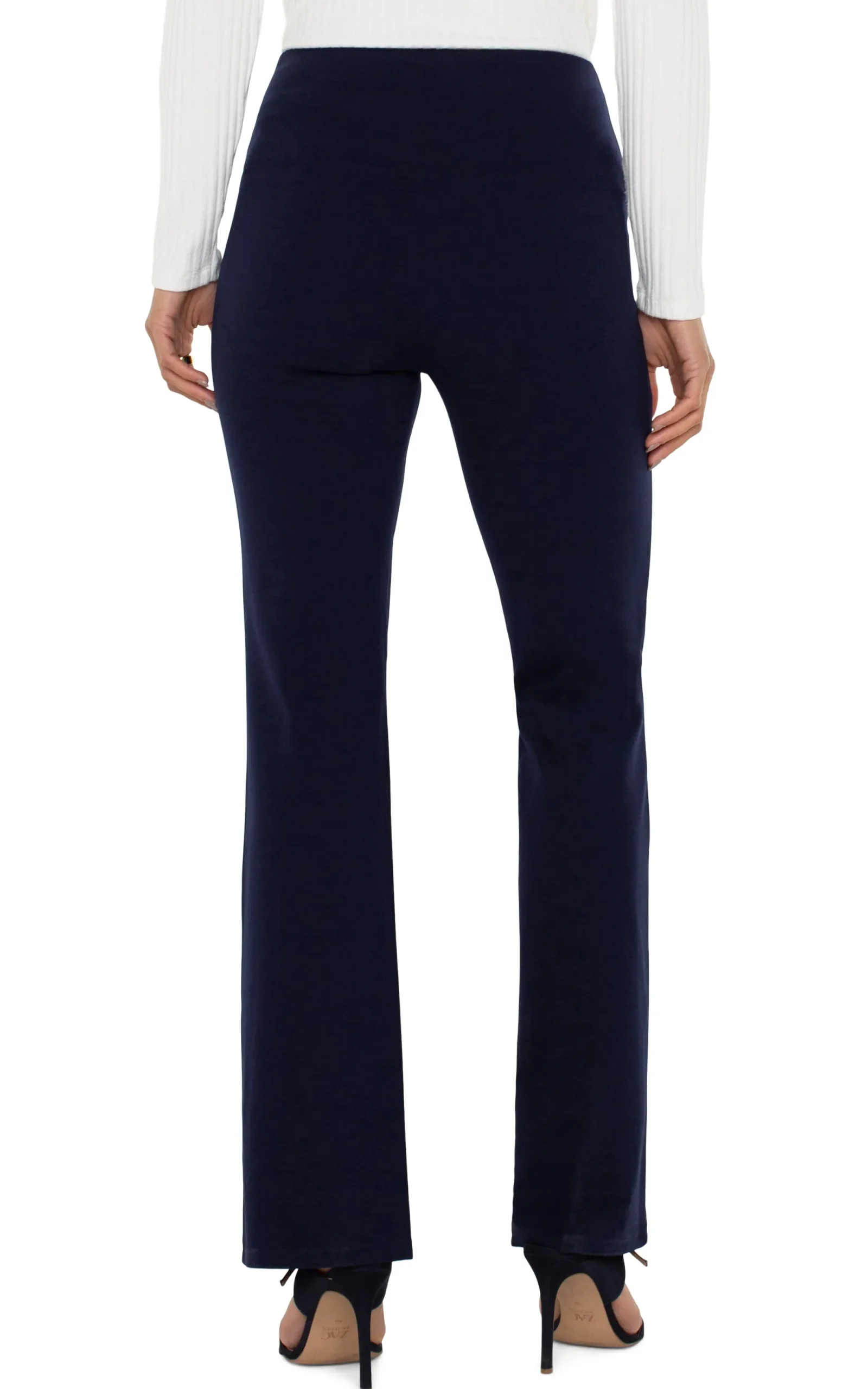 Knit Pull-On|Pants-Liverpool Los Angeles PEARL FULL LENGTH FLARE Cadetblue