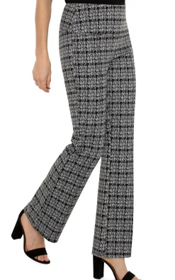 Pants|Bootcut & Flares-Liverpool Los Angeles PEARL FULL LENGTH FLARE Blackgreyplaid