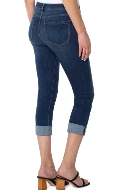 Jeans-Liverpool Los Angeles PETITE CHARLIE CROP WIDE ROLLED CUFF Easton