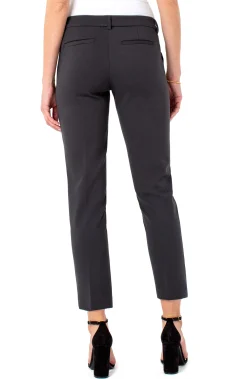 Pants-Liverpool Los Angeles PETITE KELSEY KNIT TROUSER SUPER STRETCH Darkshadowgrey