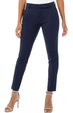 Pants-Liverpool Los Angeles PETITE KELSEY KNIT TROUSER SUPER STRETCH Cadetblue