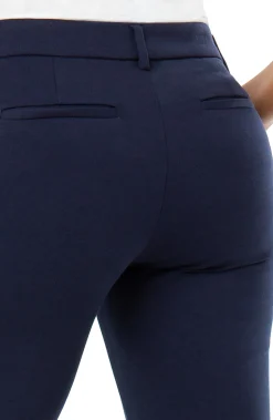 Pants-Liverpool Los Angeles PETITE KELSEY KNIT TROUSER SUPER STRETCH Cadetblue