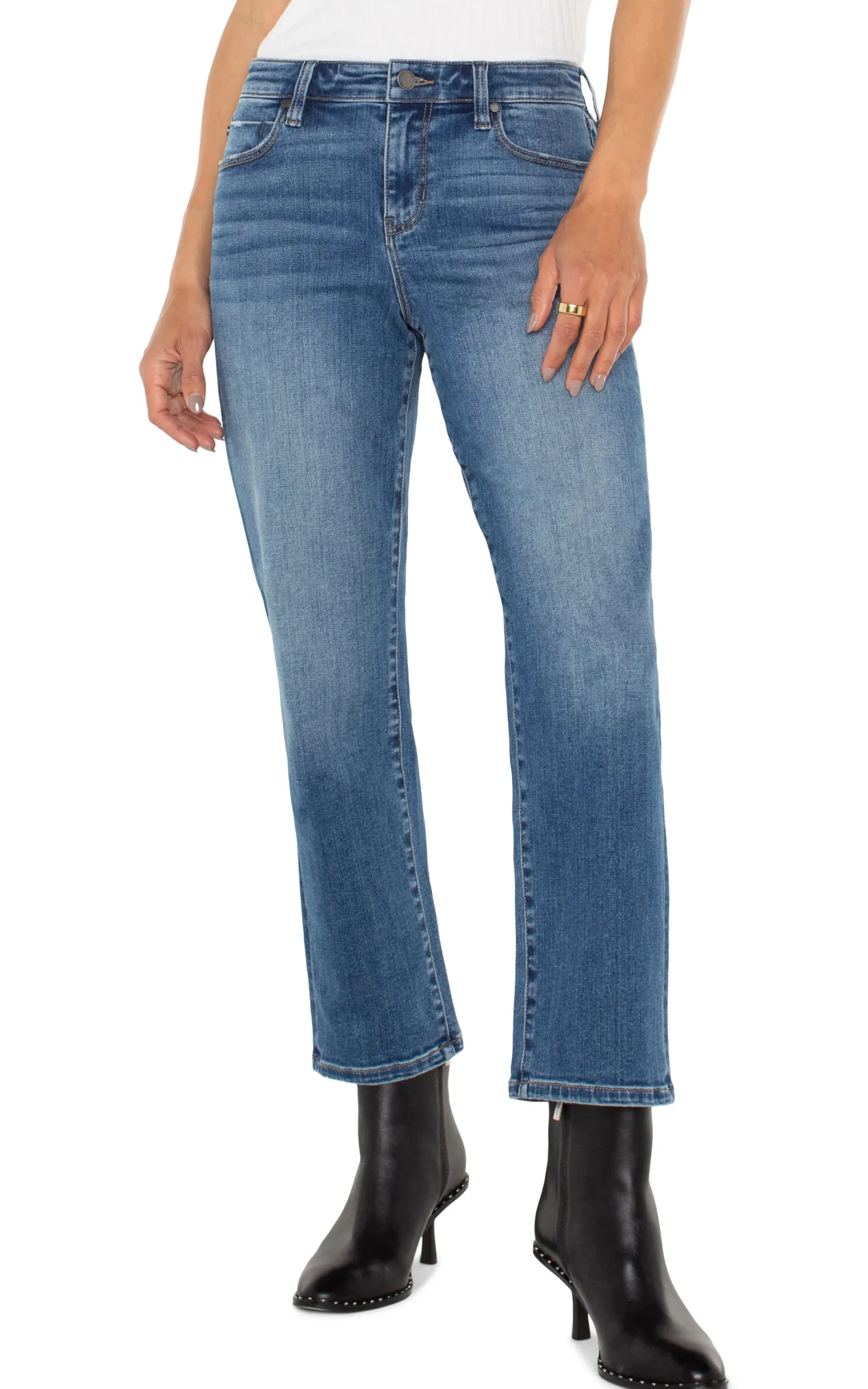 Jeans-Liverpool Los Angeles PETITE KENNEDY CROP STRAIGHT - ECO Mcallaster