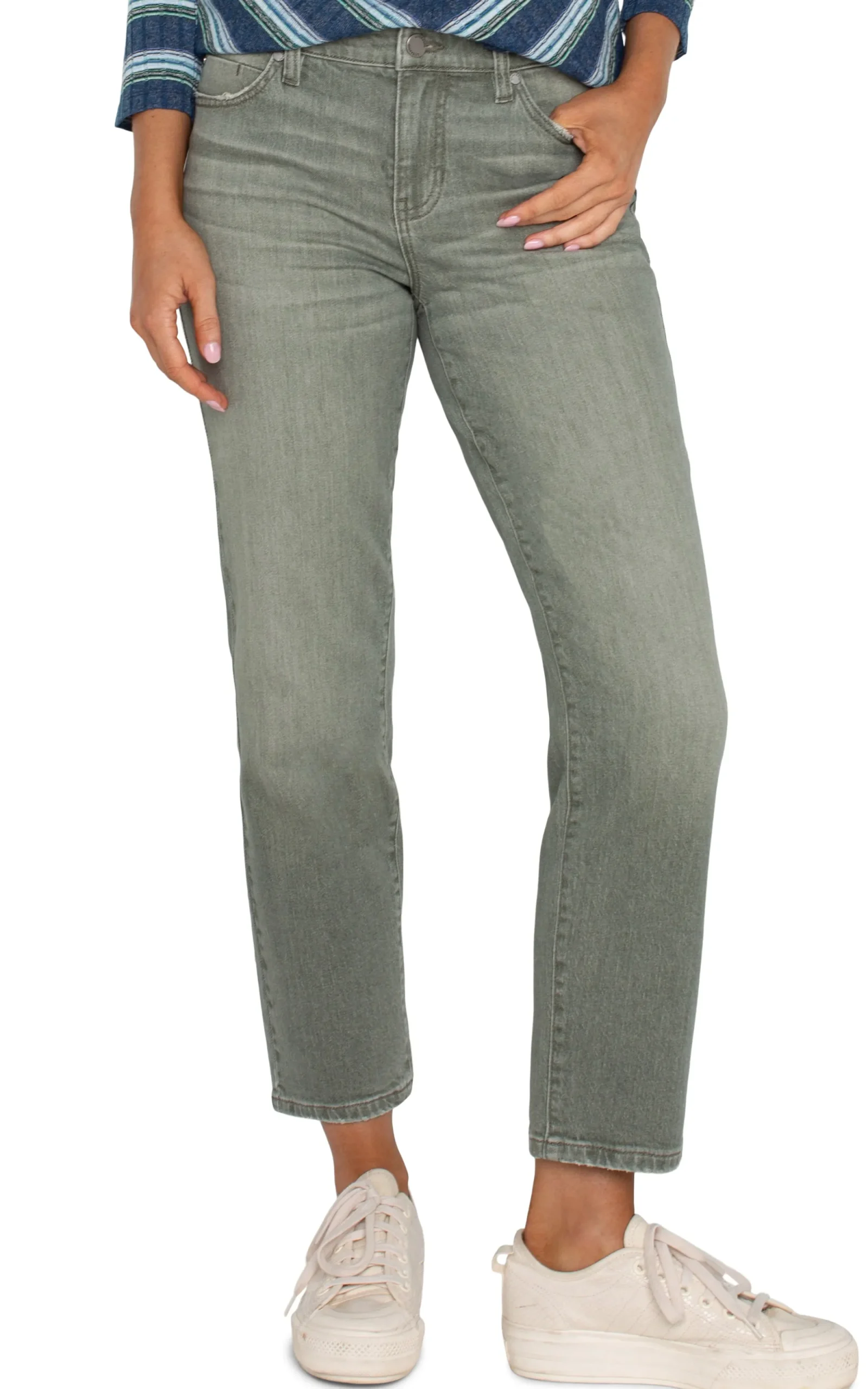 Jeans-Liverpool Los Angeles PETITE LIV NON-SKINNY SKINNY Vintagegreen