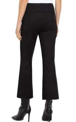 Pants-Liverpool Los Angeles PETITE PEARL CROP FLARE Black