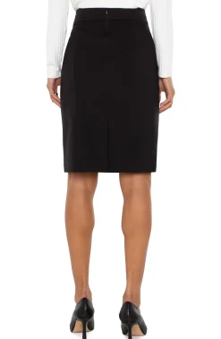 Skirts-Liverpool Los Angeles PETITE PENCIL SKIRT Black