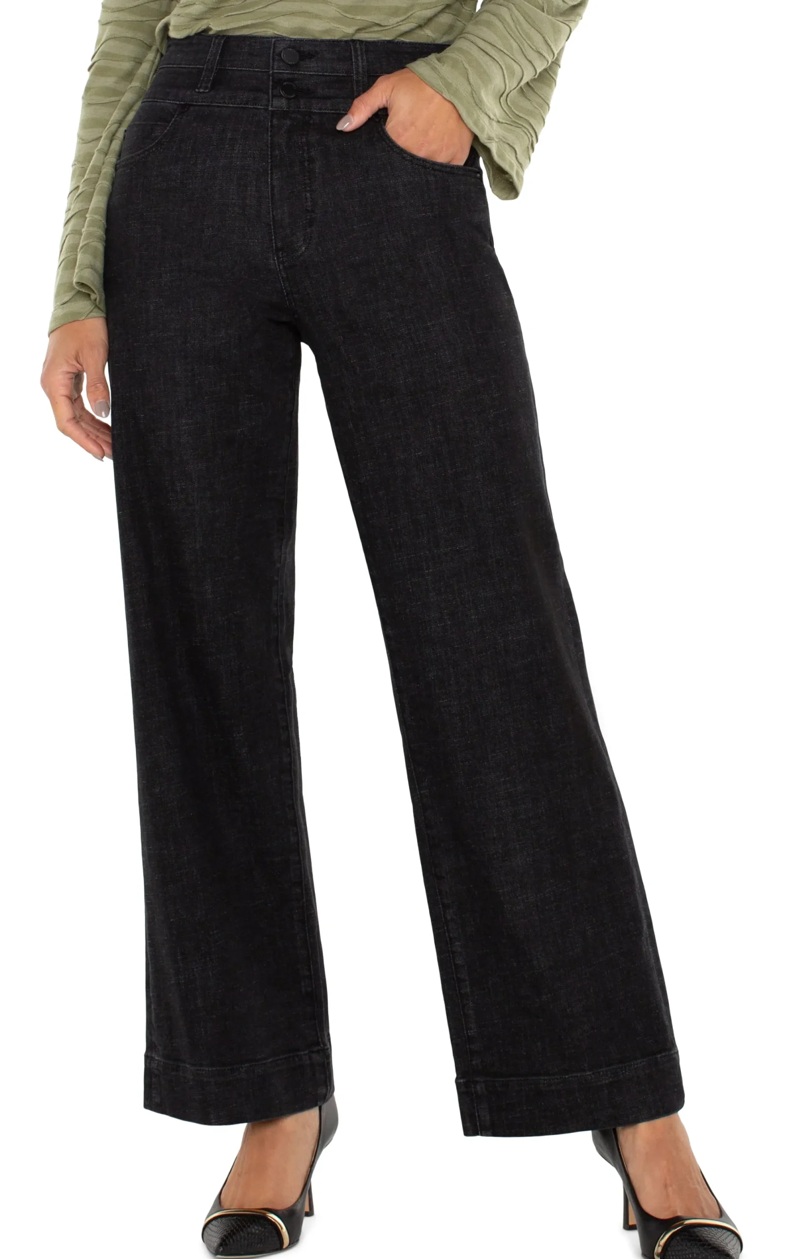 Jeans-Liverpool Los Angeles PETITE STRIDE HI-RISE WIDE LEG Rockville