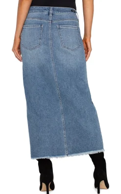 Skirts|Skirts-Liverpool Los Angeles 5-POCKET FRONT SLIT MAXI SKIRT Tanglewood