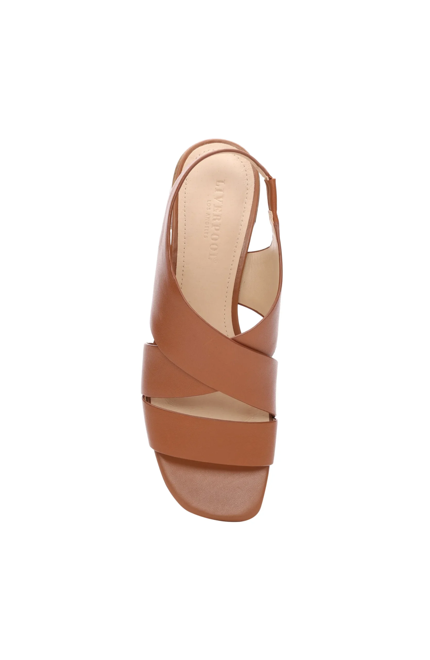 Sandals-Liverpool Los Angeles POMONA CROSS STRAP SANDAL Luggage