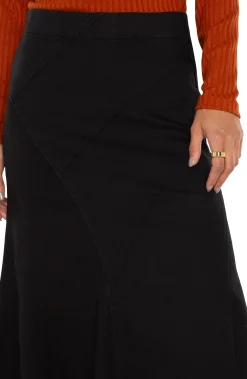 Skirts|Skirts-Liverpool Los Angeles PULL ON MERMAID MAXI SKIRT Blackrinse