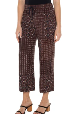 Knit Pull-On-Liverpool Los Angeles PULL ON WIDE LEG CROP TROUSER Patchworkgeoditsy