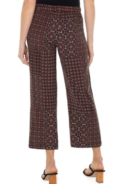 Knit Pull-On-Liverpool Los Angeles PULL ON WIDE LEG CROP TROUSER Patchworkgeoditsy