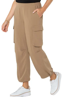 Pants|Utility Pants-Liverpool Los Angeles PULL-ON PARACHUTE CARGO PANTS Palosanto