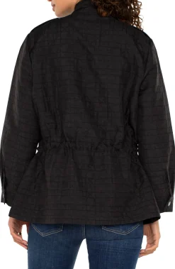 Jackets-Liverpool Los Angeles QUILTED UTILITY JACKET Black